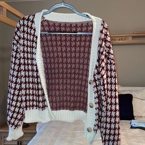 Candy cane cardigan